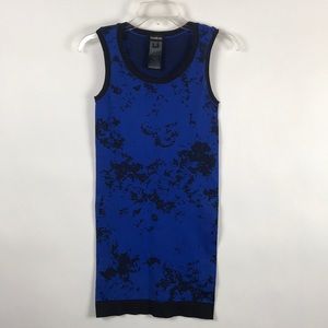 Bebe Cobalt & Black Scuba BodyCon Dress